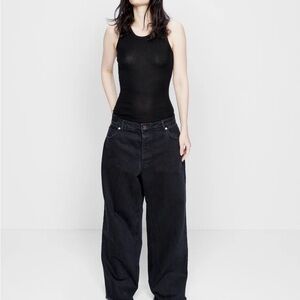 Raey Black Wide Leg Jeans